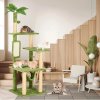 Leaf Shape Pet House with Cat 7