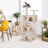 Leaf Shape Pet House with Cat 9