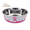 _0040_6-2 Non-Skid Paw Design Dog Bowls (2)