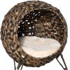 Natural Wicker Bed Ventilate Cat House (1)