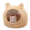 Rattan Cat House Top Side  Entry (6)