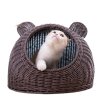 Rattan Cat House Top Side  Entry (4)